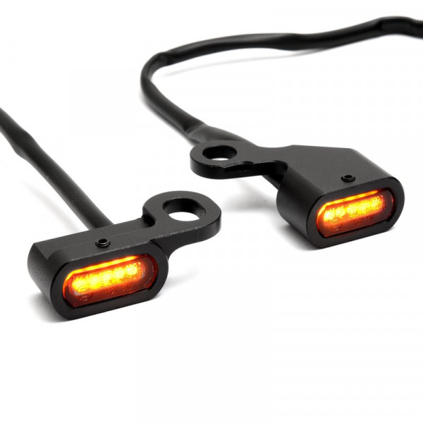 Mini LED Blinker für Lenkerarmatur Softail 96-14, Dyna 96 - 17, Sportster 96 -13