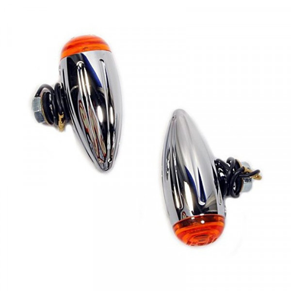Bullet Blinker - Chrom Mini Grooved S