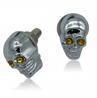 kennzeichenschrauben totenkopf diamondeyes gelb schrauben 