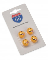 4er Set Ventilkappen Smiley mit Zunge