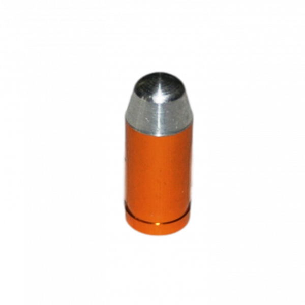 Ventilkappe Patrone Bullet Big in Gold für Harleys Chopper Eigenbauten