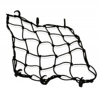 Schwarzes Gepäcknetz mit 5 mm Materialstärke für universelle Verwendung, 6 Haken