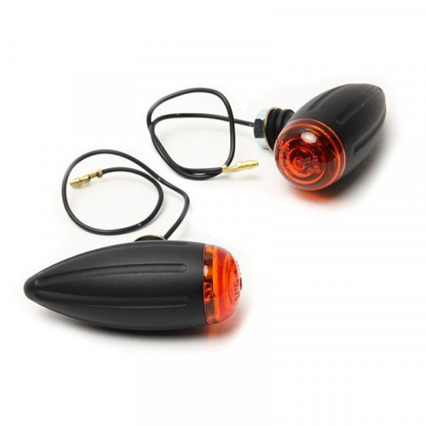 Bullet Blinker - Schwarz Mini Grooved S