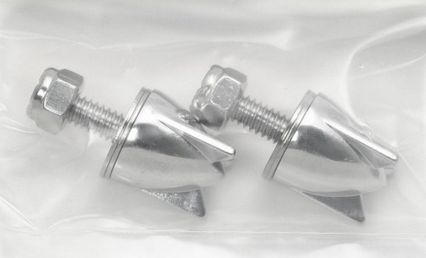 Kennzeichenschraube Chrom Rocket 2 Stück