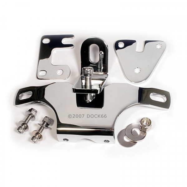 Custom-Motorhalter Kit Chrom für Harley-Davidson Softail- und FXR-Modelle