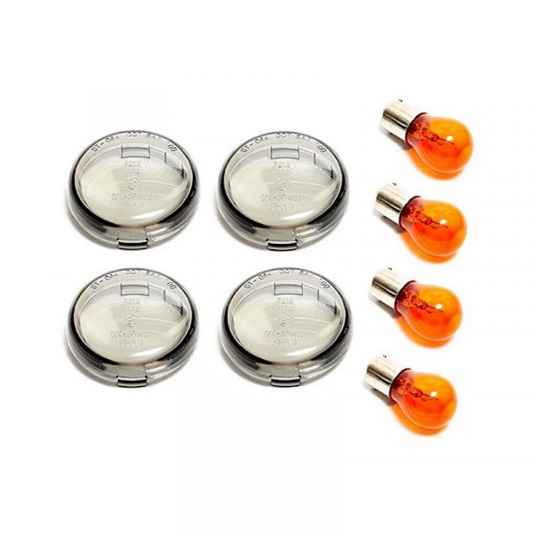 Blinkergläser Set Smoke H-D FXST FXD XL