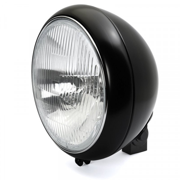 7 Scheinwerfer Classic geripptes Glas schwarz