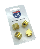 Ventilkappen 4er Set Pik Gold