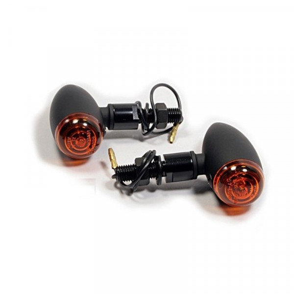Bullet Blinker - Schwarz Mini Glatt langer Schaft