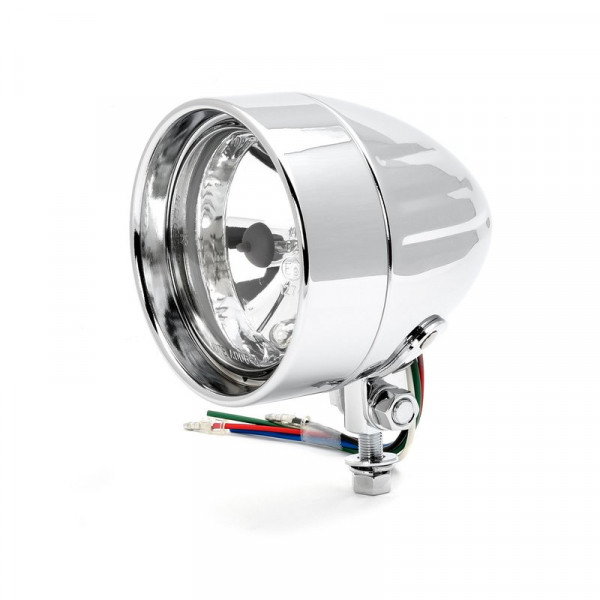 4 Scheinwerfer Salt Flat Pumper, Grooved, Hidden Lens, Diamond Cut, Chrom