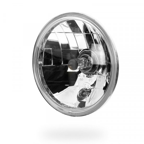 5 3/4 Scheinwerfereinsatz Klarglas Diamond Cut